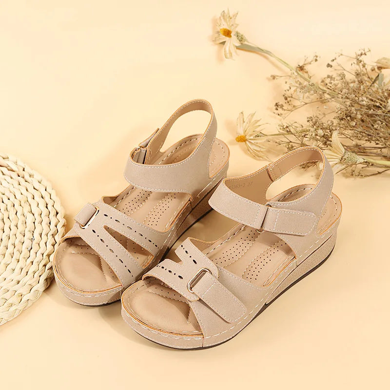 Women Sandals Soft Stitching Ladies Sandals Comfortable Flat Sandals Women Open Toe Beach Shoes Woman Footwear Sandalias Treking