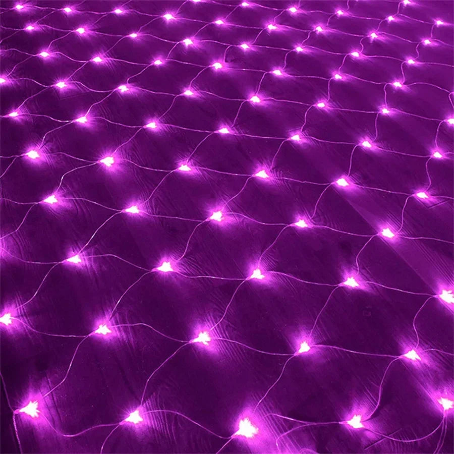 Thrisdar 8X10M 2000 Large Size LED Net Light Outdoor Mesh Light Waterproof Christmas Bush Net Light for Tree Garden Wedding Deco