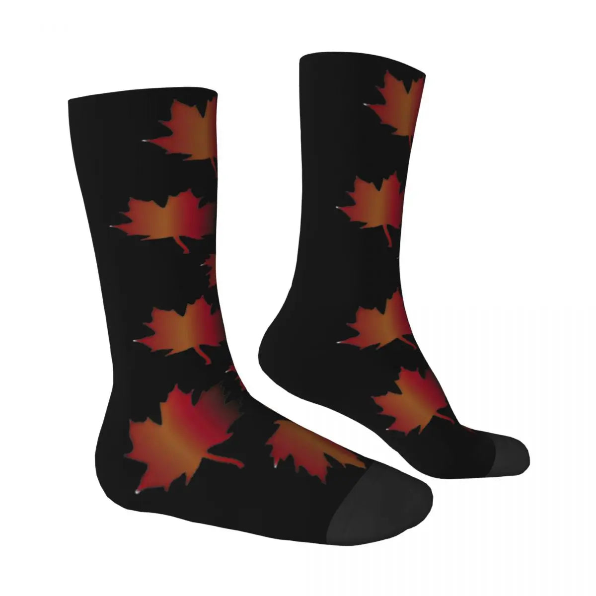 Maple Leaves Stockings Men fall Socks Breathable Modern Socks Autumn Cycling Non Slip Custom Socks Gift
