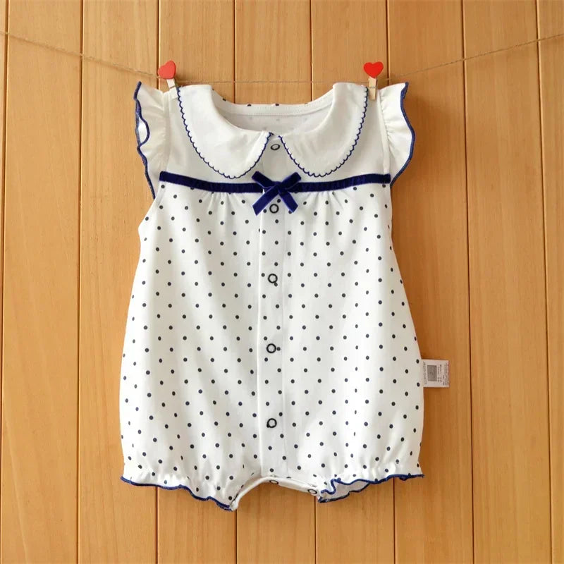3-18 Month Baby Summer Clothes Rompers Girls Overalls Short Sleeve
