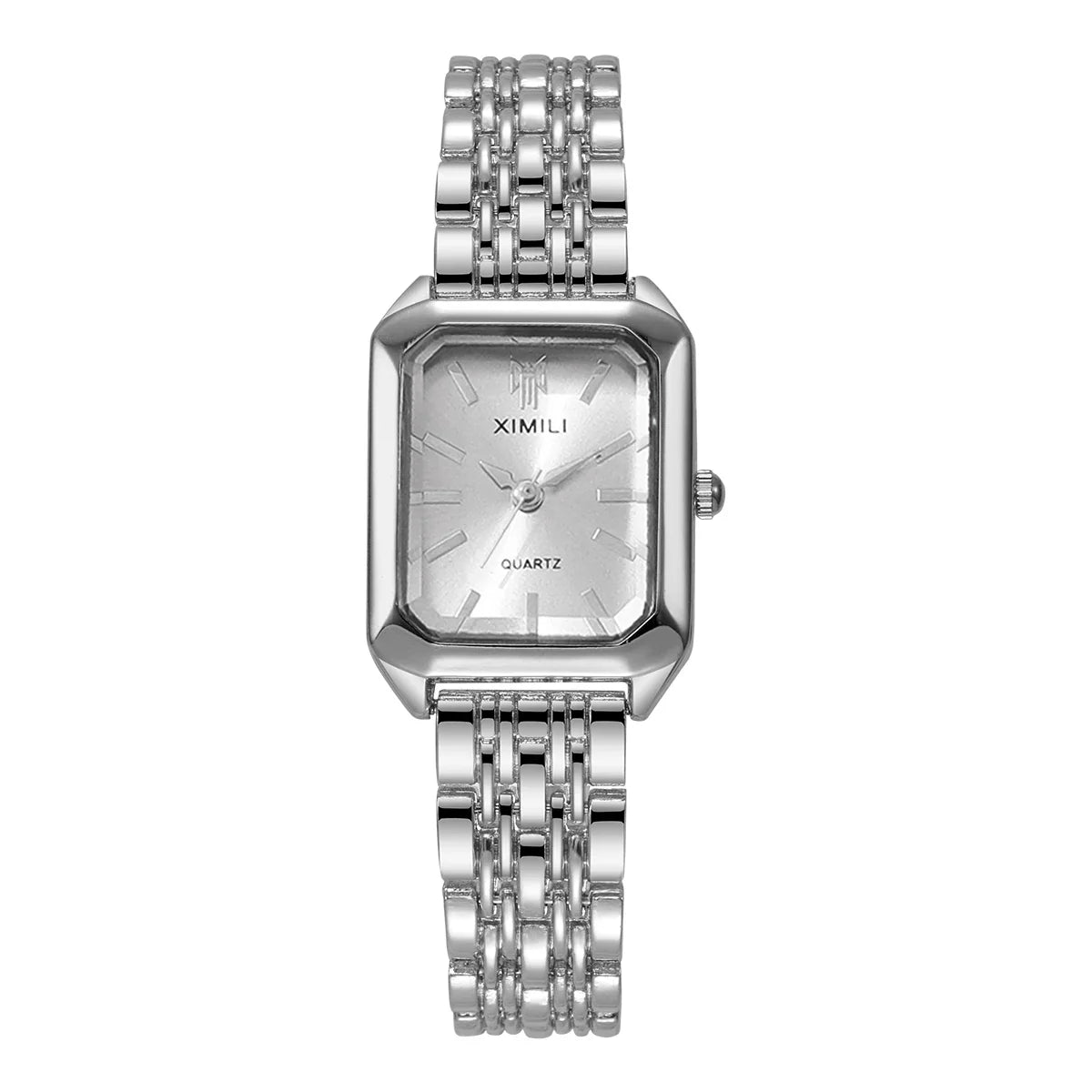1/2/4PCS Luxury Women Watches Fashion Rectangle Woman Quartz Watch Stainless Steel Band Wristwatches Reloj Mujer（Without Box）