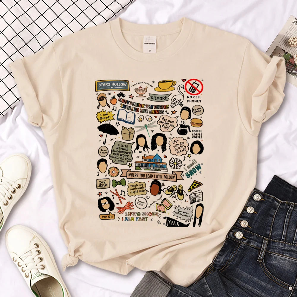 Gilmore Girls t shirt women graphic t shirt girl anime clothes