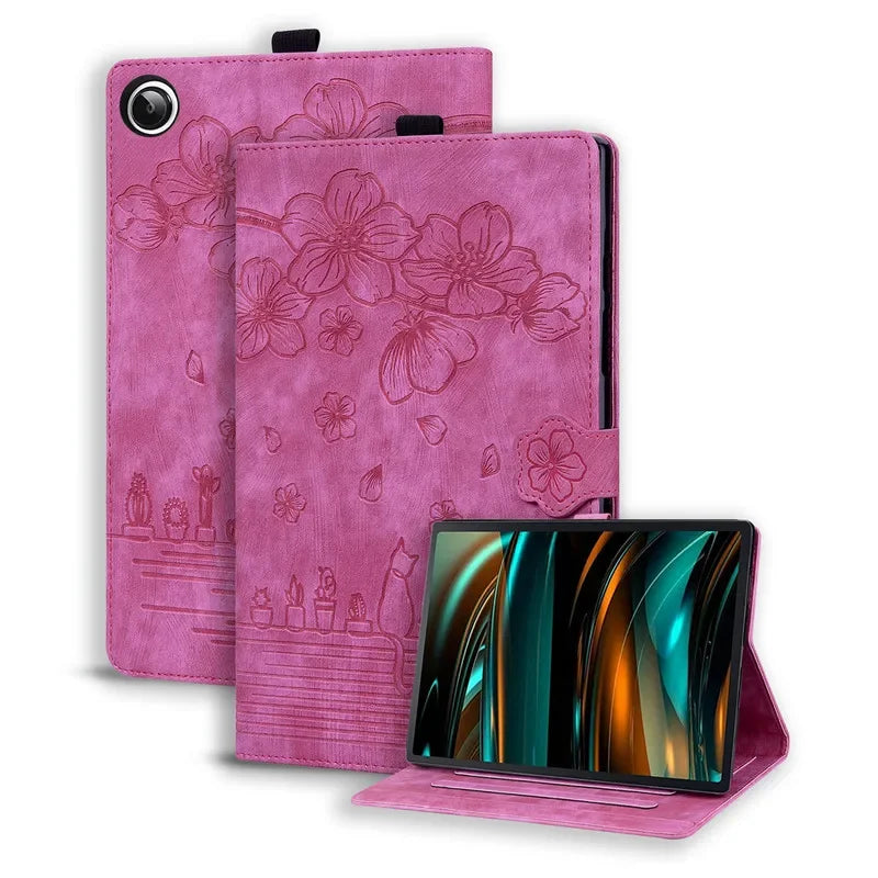 Coque For Samsung Tab A9 Plus 11" Tablet Case Luxury PU Leather Wallet Cover For Galaxy Tab A9+ SM-X210 SM-X215 SM-X216B Funda