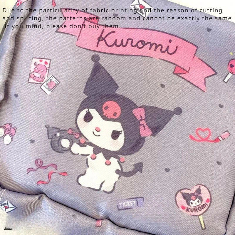 Sanrio Kuromi Storage Bag Cartoon Anime Figures Pochacco Cinnamoroll Purse Q Figural Cute Toy Bag Girls Birthday Christmas Gifts