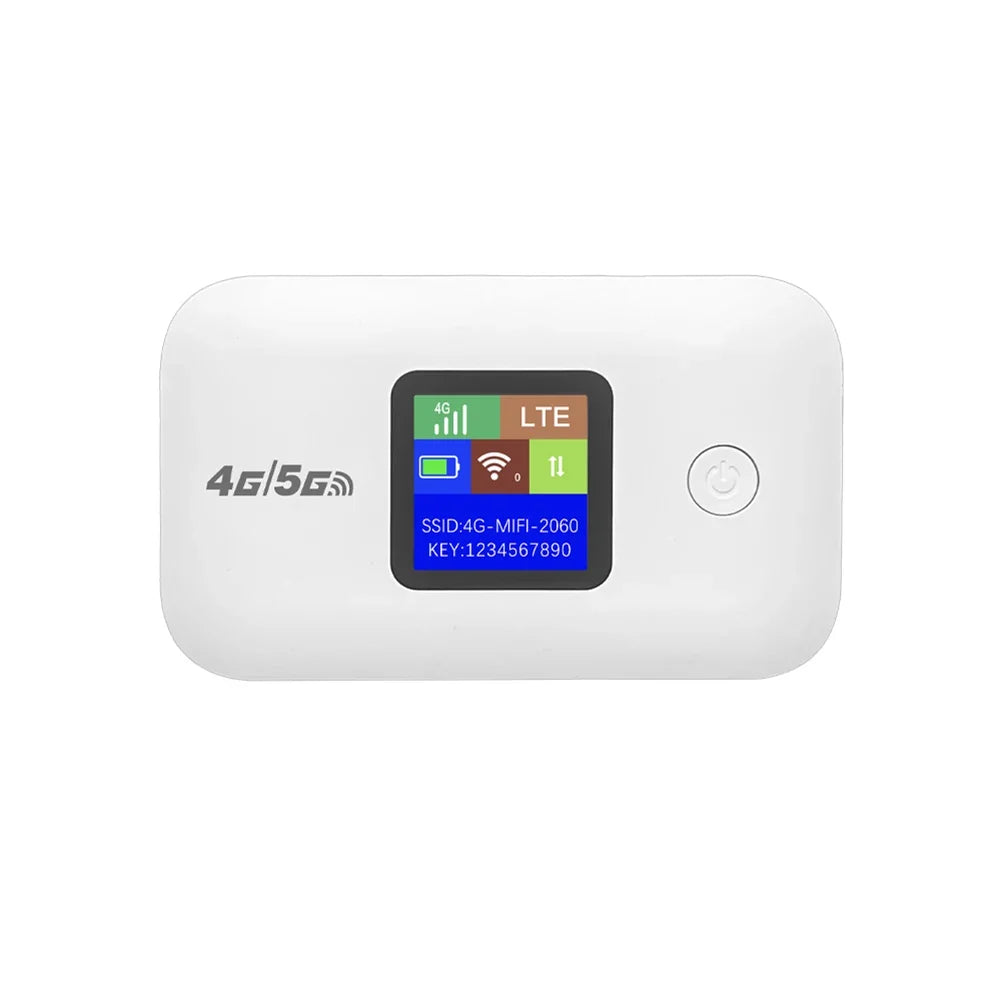 4G LTE WiFi Mobile Hotspot Router Support 10 Users with SIM Card Slot Wireless Router Portable WiFi Hotspot for Home Travel RV