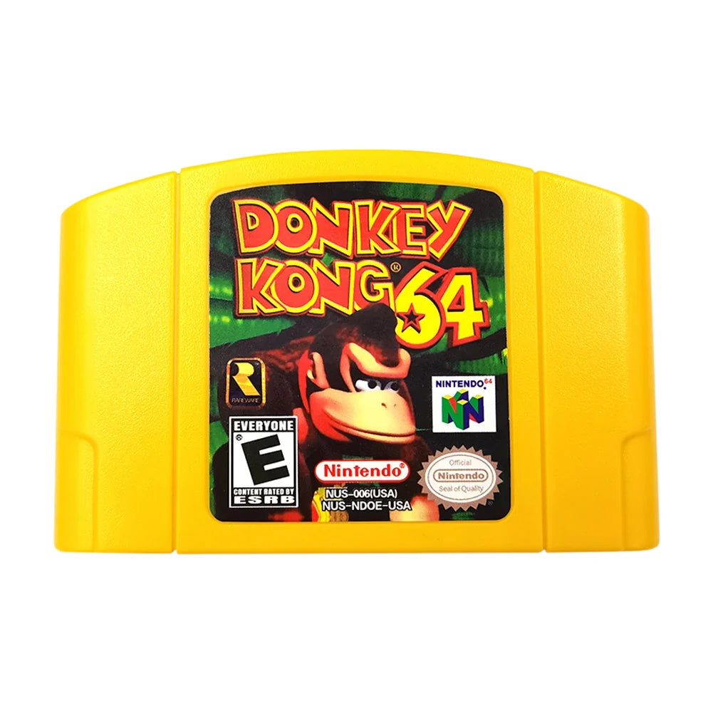 64 Bit Video Game Console US Version Toys Game Collection Cartridge N64 Series Kart Party Super Smash Bros Bad Fur Day