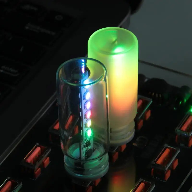 USB Ambient Mood Light, Touch Control Dimmable for Bedroom or Car, Soothing Multi-Color Nightlight & Perfect Gift Idea
