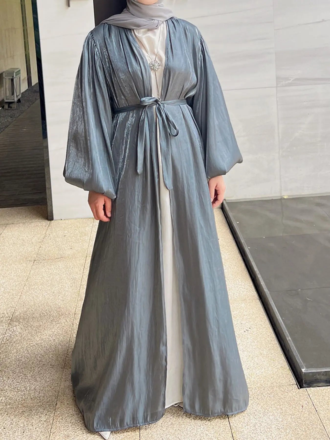 Robe Cardigan Abaya Long Dress Shiny Fashion Party Evening Women Muslim Moroccan Kaftan Jalabiya Islam Women's Clothes
