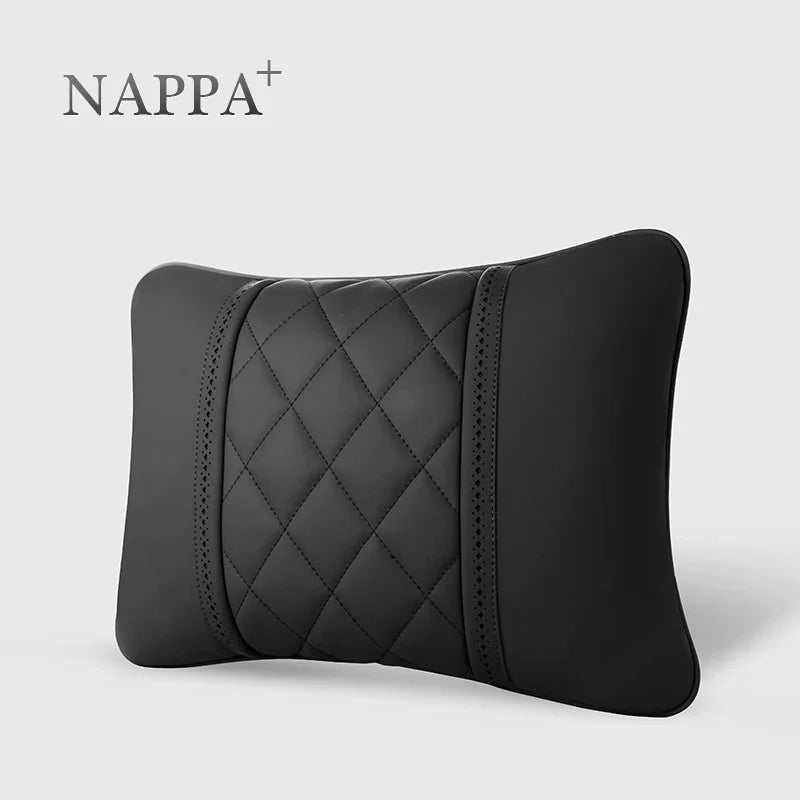 NAPPA Leather Car Seat Rest Cushion Headrest Car Neck Pillows For Mercedes Benz Maybach S-Class Headrest Lumbar Pillow Support S