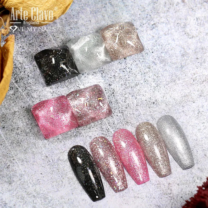 Arte Clavo Autumn Winter Series Jelly Gel Nail Polish 15ml LED Nail Gel Hybrid Varnish Matt Top Base Coat Nail Art Gellak Primer