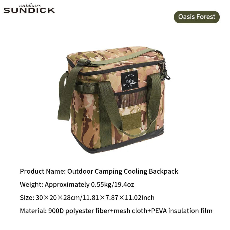 Outdoor Camping Crossbody Insulated Bag, Camping Insulation Bag, Hand-Held Storage Bag, Outdoor Activity Picnic Bag