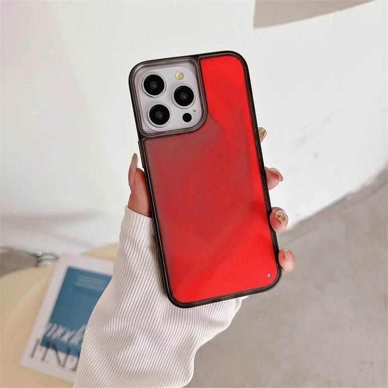 Luminous Flowing Sand Phone Case for iPhone 15 14 13 Pro Max