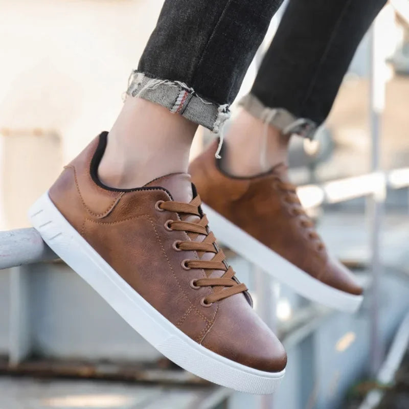 Casual Loafers British Leather Classic Men Spring, Summer
