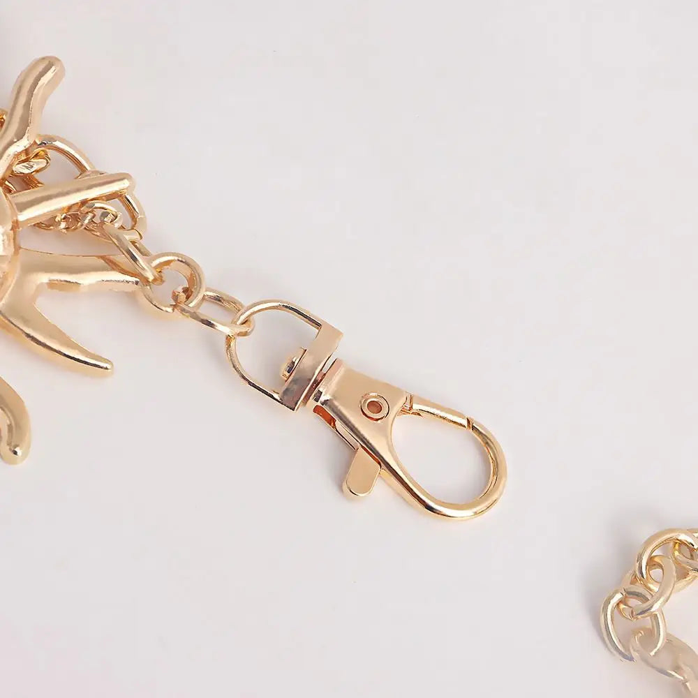 Punk Hip Hop Style All-match Waist Chain Sun Vintage Metal Womans Belt For Dress Vintage High Waist Chain Belt for Women