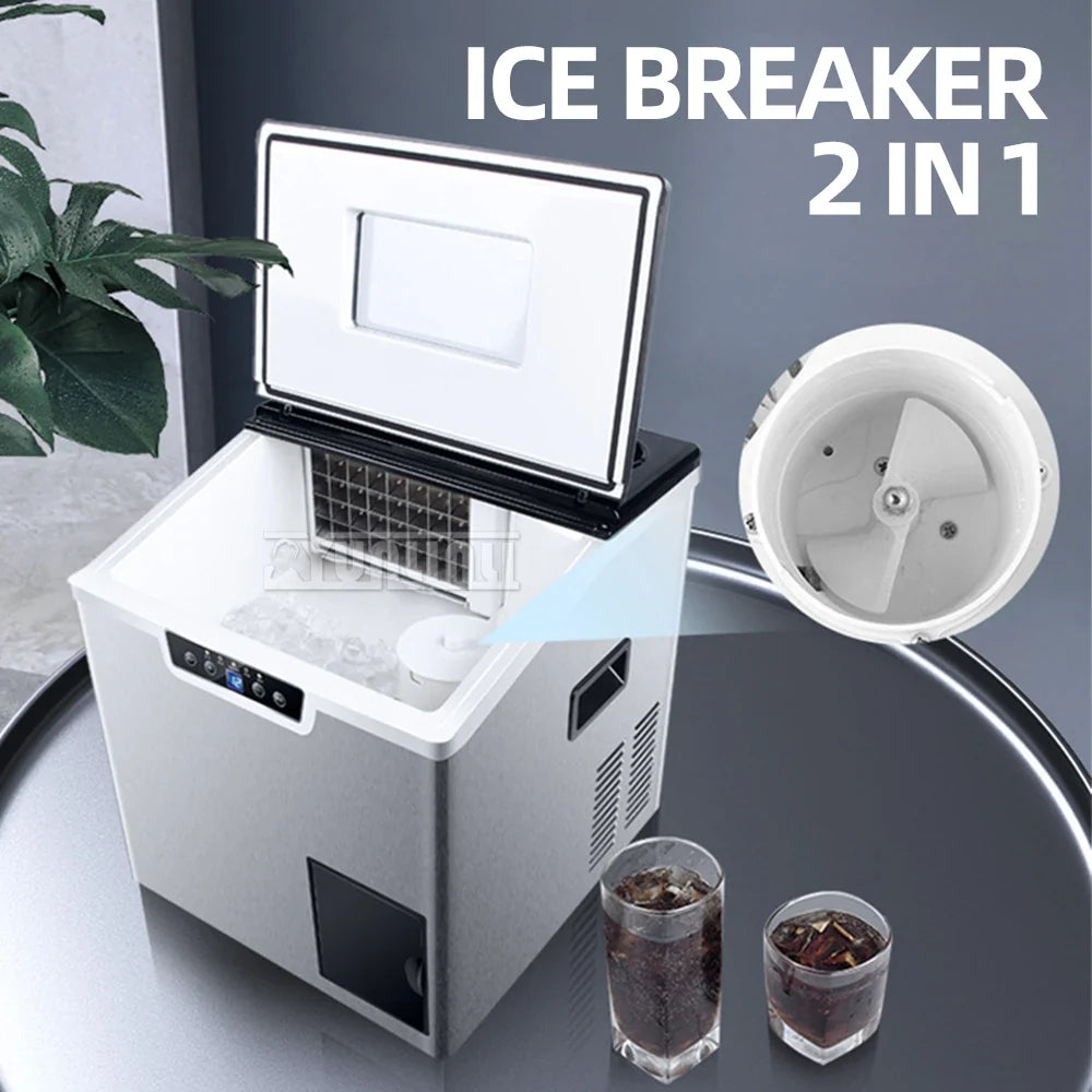 Automatic Commercial Ice Maker Crusher Portable Electric Ice Machine Iijsklontjes Snow Maker Machine