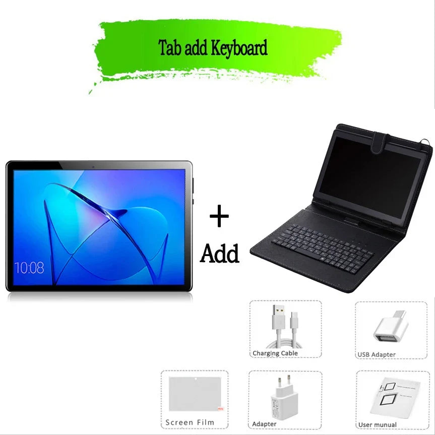 TABLET 10.1 Inch Tablet Android 13 Tablet 6GB RAM 128GB ROM 4G Mobile Phone Call Octa Core 8 CPU AI Speed-up 5000mAh Battery