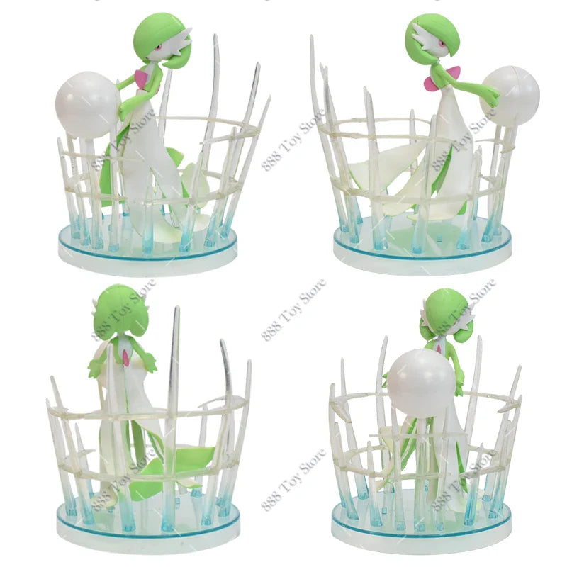 Anime Pokemon Figures Squirtle Charizard Bulbasaur Charmander Vulpix Special Effects Scene Version PVC Action Figure Model Toys