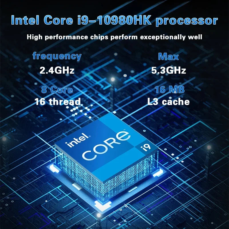 2026 14.1" Portable Laptop Computer Intel Core I9 10980HK Windows 11 Pro 16GB 32GB DDR4 1TB SSD Notebook PC Gaming Laptops