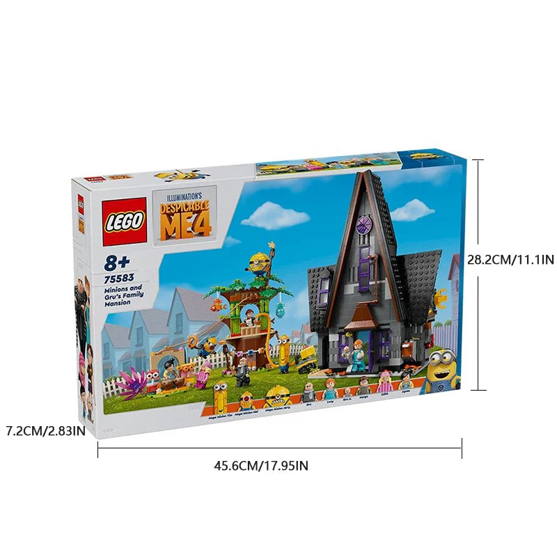 75583 LEGO Minions and Gru's Family Mansion,Fun Despicable Me Toy, Creative Gift for Boys and Girls Aged 8 and Up