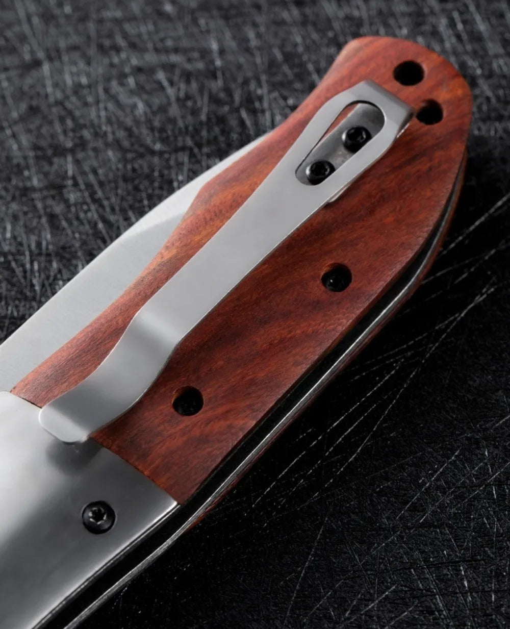TOP Quality Folding Pocket Knife 420 Steel+walnut Wood Handle 5Cr13Mov Blade Portable Outdoor EDC Utility Knife