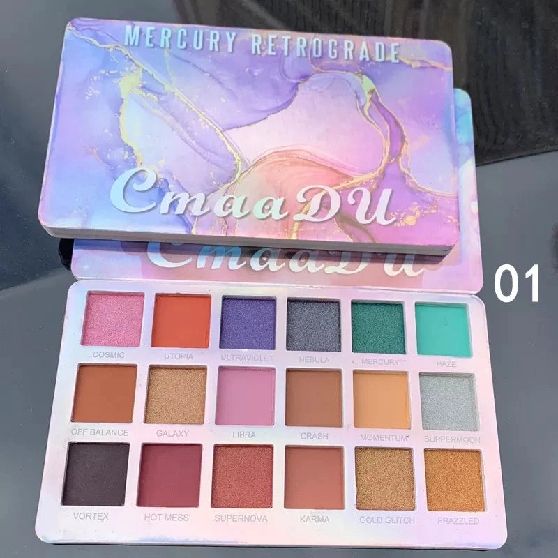 NEW Colors Shinny Eyeshadow Palette Matte Shimmer Eye Shadow Waterproof Glitter Eye Cosmetics New Makeup Beauty Product Hot Sale