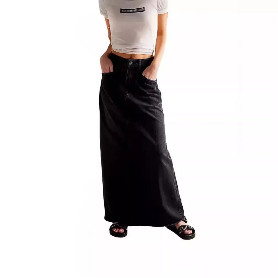 Loose Casual Summer Denim Skirt, Comfortable, Breathable, Summer Skirt.