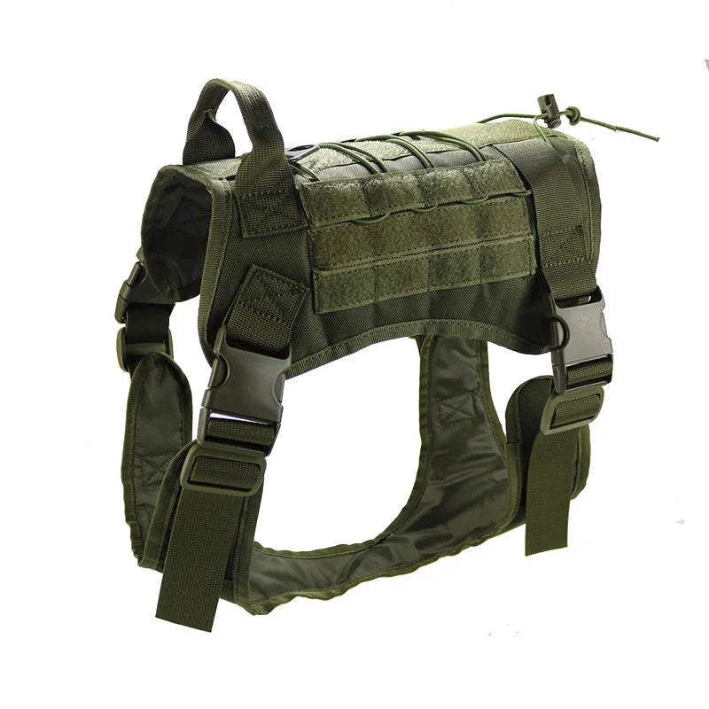 Tactical Dog Harness Military Training  Padded Quick Release Vest Pet Training Dog Harness For Set Small Medium Large Dogs