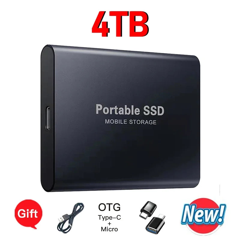 Reliable Brand 1TB External Hard Drive  Portable SSD  2TB 4TB  USB 3.1 High Speed Solid State Disk Data Storage