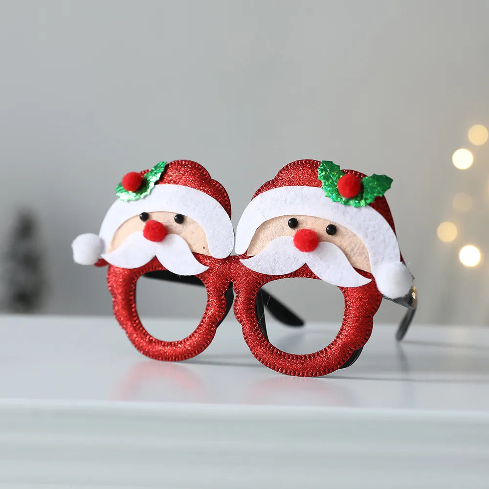 1 Pack Merry Christmas Glasses Santa Claus Snowman Antlers Christmas Tree Christmas Decoration Photo Prop Children New Year Gift