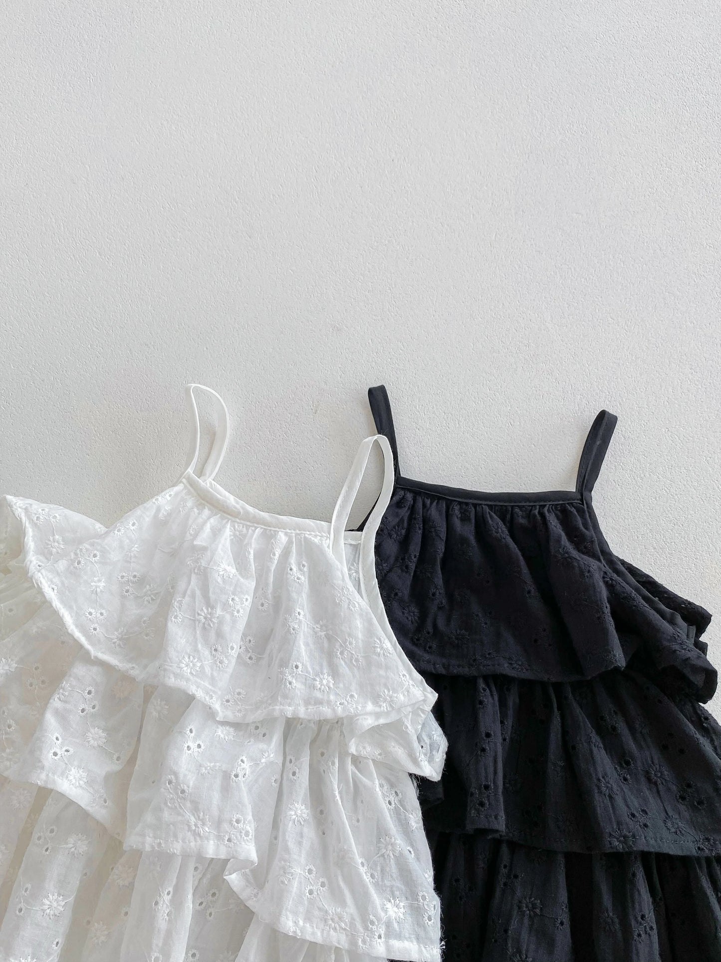 Korea Fashion Baby Girls Camisole Romepr Princess Cotton Sling Infant Bodysuit Dress Baby Outfit 0-2 Years Old