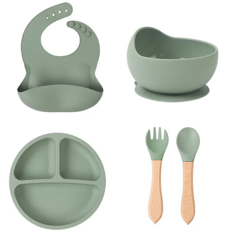 EtherealBe Children's Silicone Tableware Set - 8 Pieces
