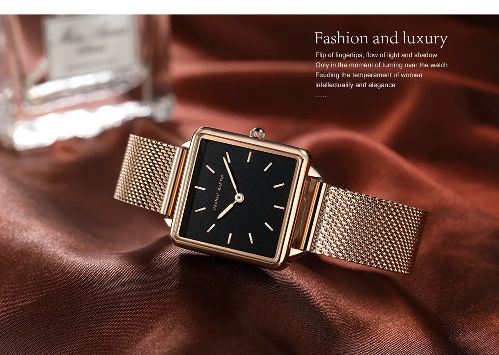 Simple Design Stainless Steel Strap Quartz Machine Core 3ATM Waterproof Wrist Watch Multifunctional Dropshipping Women's Watches
