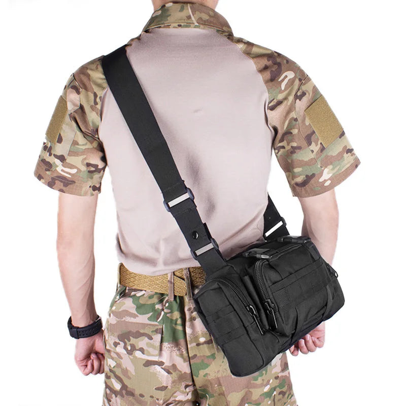 Fanny Pack for Men, Waterproof Cross-body Shoulder Sling Bag for Hiking, Outdoor Climbing Fishing Camping