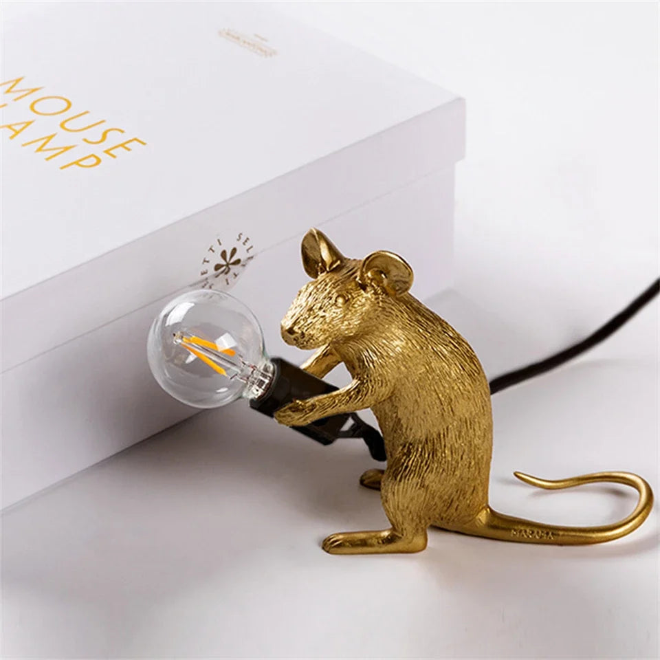 Dropshipping Mouse Lamp Nordic LED Table Lamp Modern Home Room Bedside Table Lights Indoor Home Decoration Lighting Stand Lamps