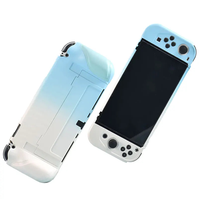 2023 New Switch OLED Case Game Console All-in-One Case Surface Silicone Oily Grip Color Clash