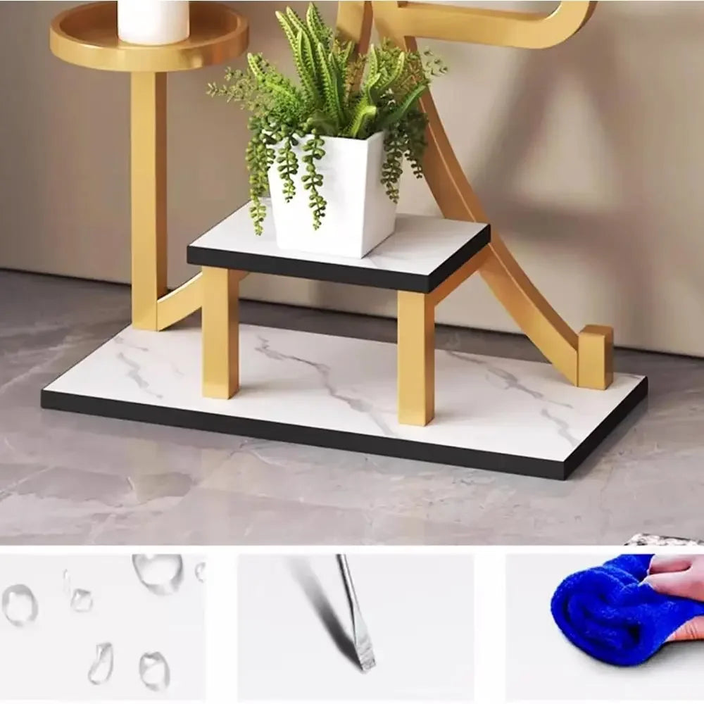 7-Tier Metal Indoor Plant Stand, Tall Ladder-Style Holder for Living Room, Balcony, or Patio (20.5x60, White)