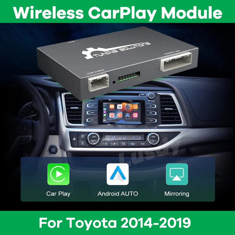 Wireless Apple Carplay Module for Toyota Touch2 Entune2.0 Corolla Yaris RAV4 Camry Tundra Alphard Sequoia Android Auto Interface