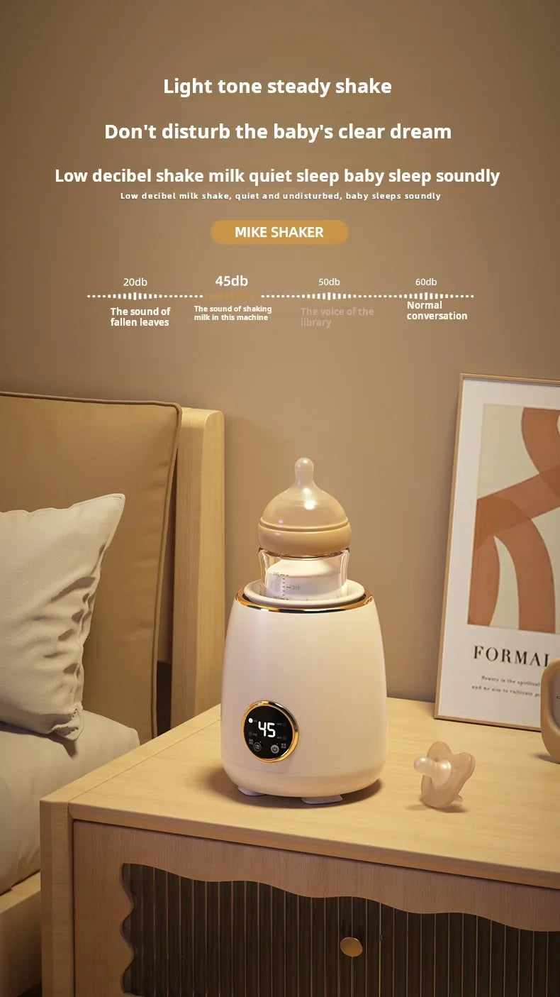 Bottle shaker outdoor baby milk powder warmer usb rechargeable multifunctional electric shaker milk warmer constant temperature