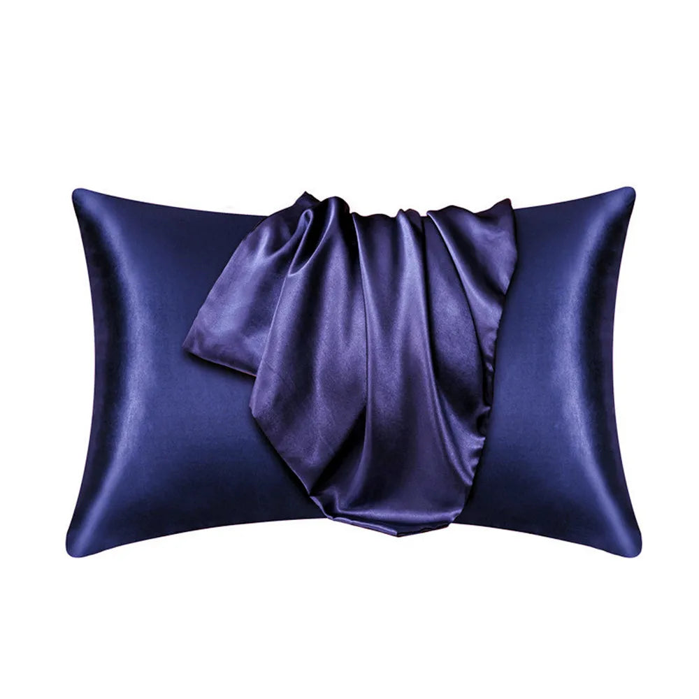 100% Natural Mulberry Silk Pillowcase White Black Grey Khaki Blue Pink Sliver Bed Pillow Covers Luxury Cases Home Bedding Decor