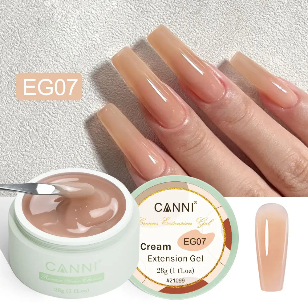 CANNI NEW 28g Cream Extension Gel White Clear French Nail Art DIY For Quick Prolong Nails Finger Form Manicure Tips Tools