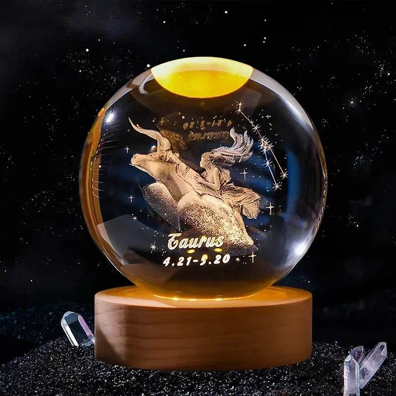 3D Crystal Ball Glass Decoration