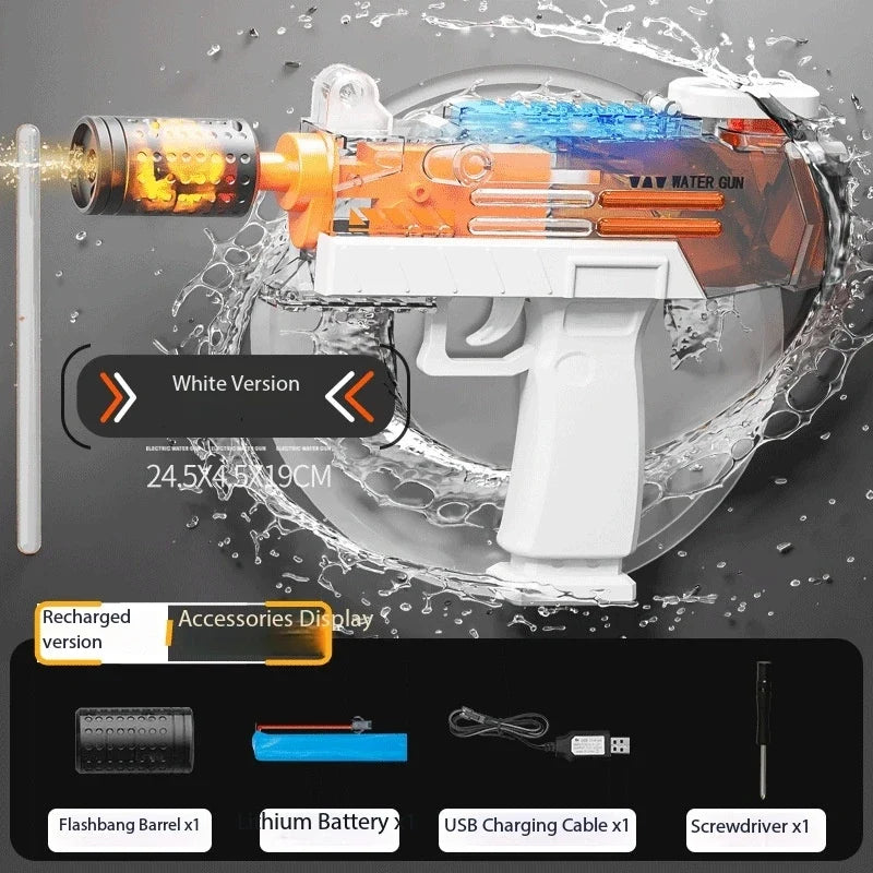 UZI Water Gun Toy Swimming Pool Play Water Adult Shots Games Toy Outdoor Games High Pressure Water Gun Summer Swimming Pool Toys