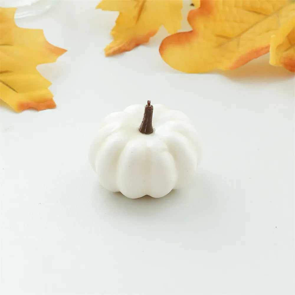 Mini Artificial Halloween Pumpkin Decor Simulation Vegetable DIY Craft Halloween Home Party Decoration Props Farmhouse Harvest