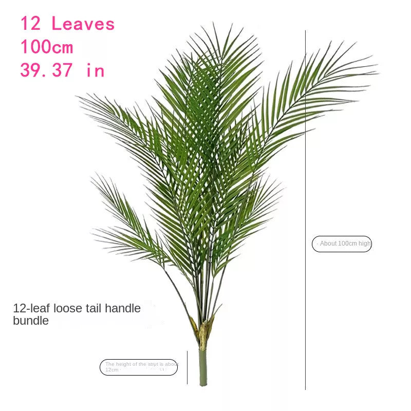 Large Artificial Palm Tree Green Tropical Fake Plants Flower Arrangement Props Home Decoration Hotel Office Deco Accessori