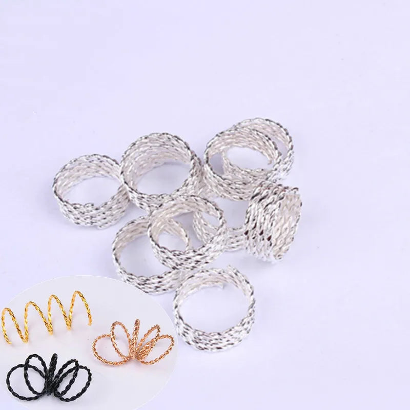 Hair Braid Dreadlock Beads Clips Charms African Braids Cuffs Rings Hip Hop Style Jewelry Dreadlock Clasps Accessories