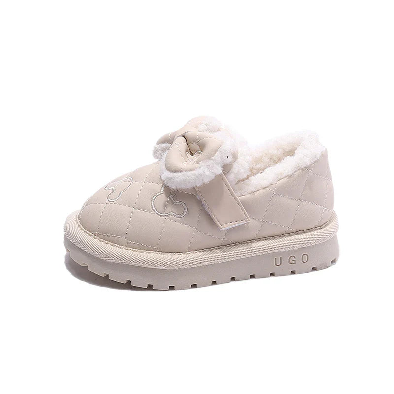 Children's Cotton Shoes 1-8 Years Old Padded Thickened Boys Girls Walking Shoes Autumn Winter Flat Non-slip Kid Baby Snow Boots