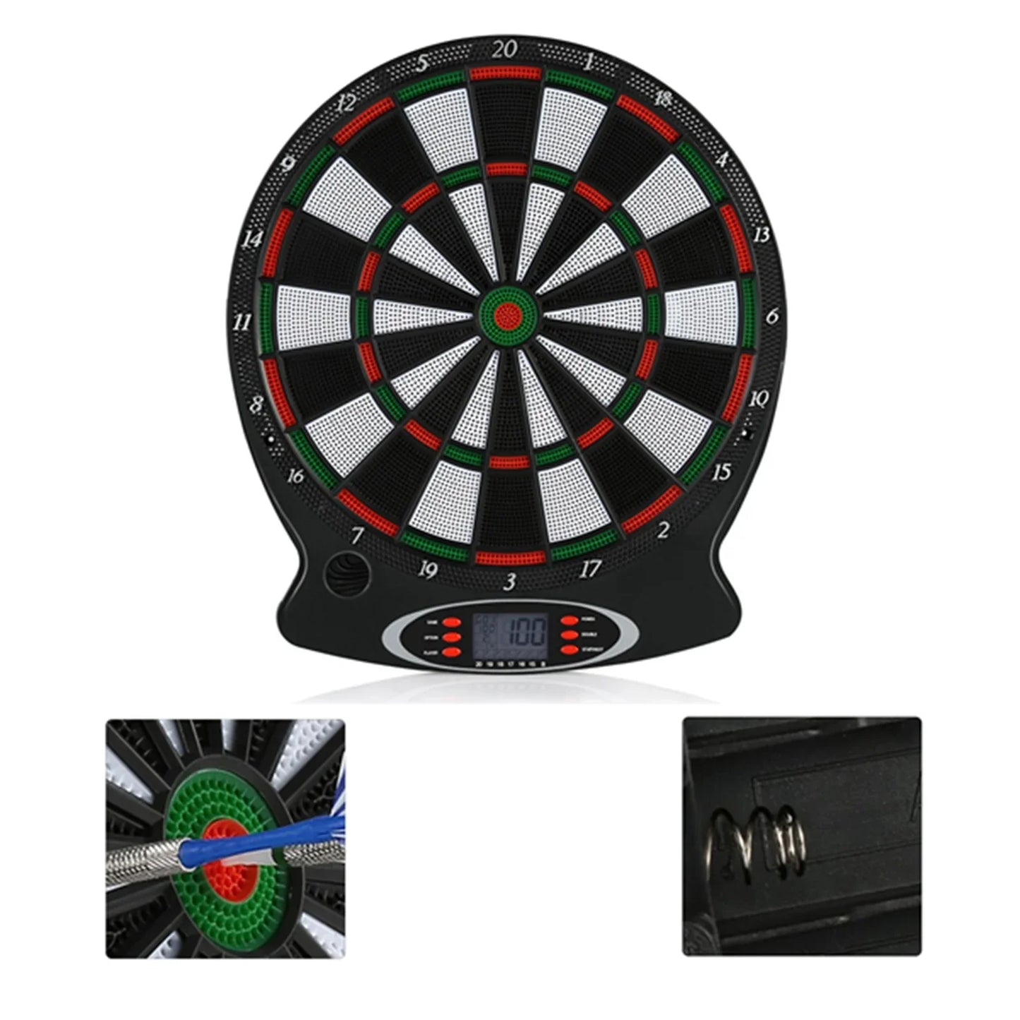 1pc Professional Electronic Hanging Dartboard LCD Scoring Indicator Dart Game With 6pcs Darts