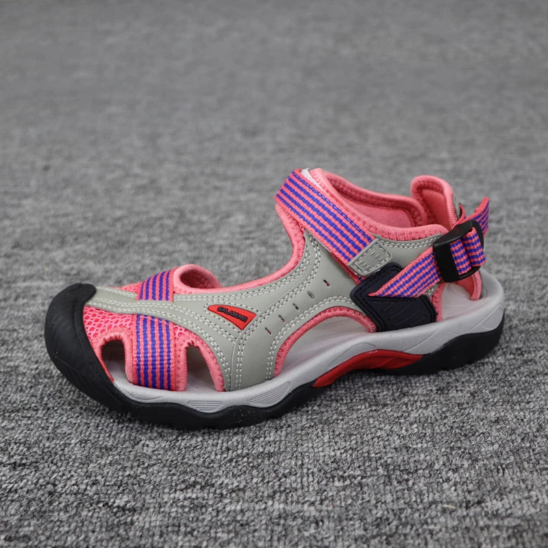 Summer Women's sandals sports flat bottomed beach shoes outdoor anti-skid soft bottomed river tracing shoes Baotou sandals