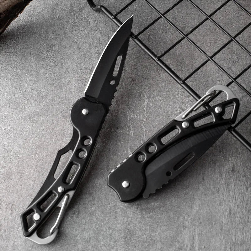 Portable folding knife, stainless steel, survival, hunting, camping, fishing, rock climbing, fruit knife, outdoor camping tools