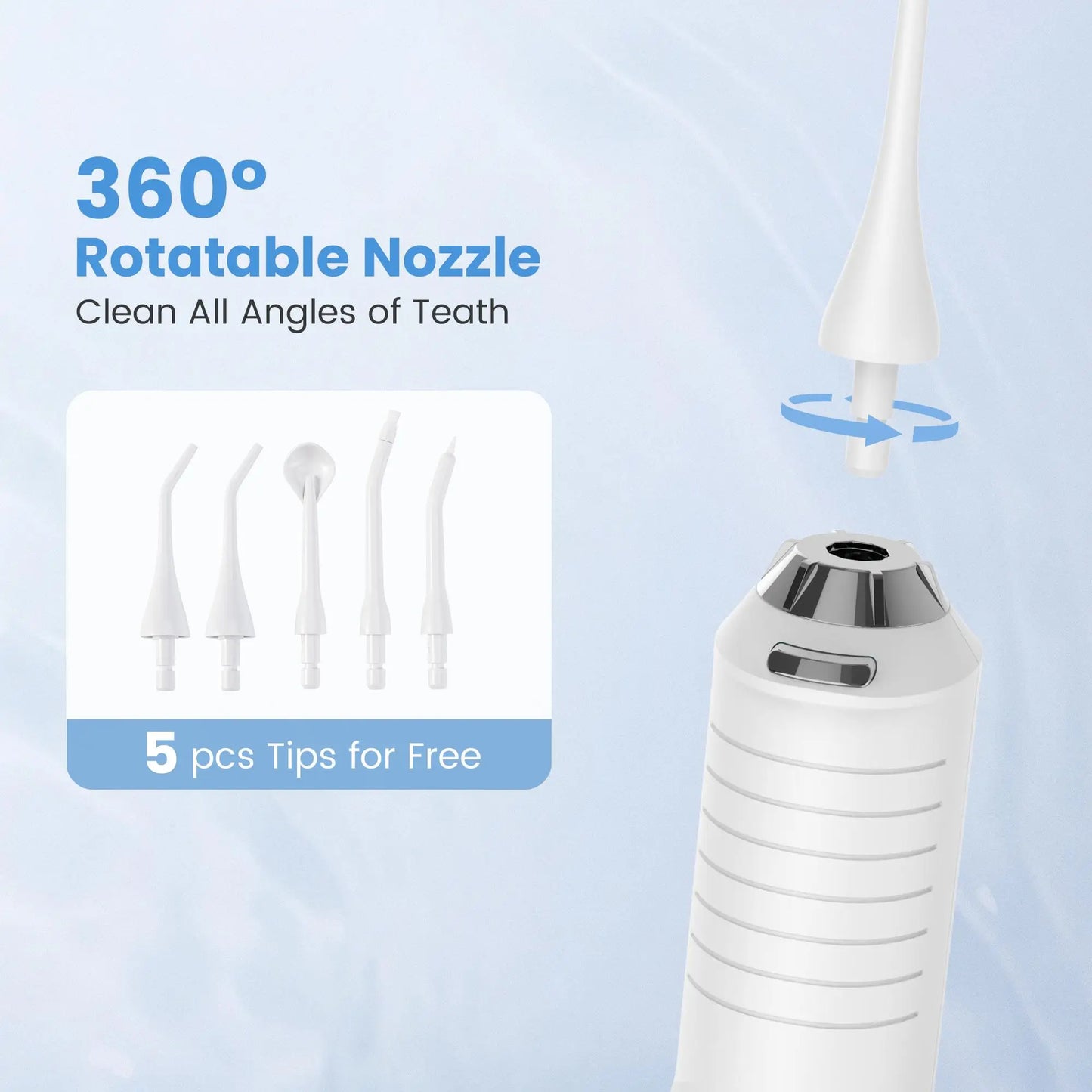 SEJOY Water Flosser for Teeth Irrigator Teeth Whitening Tool Portable Water Pick Personal Care Appliances Dental Teeth Cleaner
